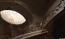 Classy Brunette Model Poses Naked on Stairs with Perfect Body