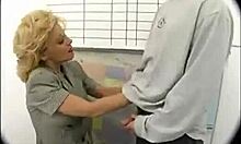 Busty Granny Sammie Sparks Plays with Toy in Bedroom for Solo Milf Fun