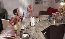 Freya visits stepdad and wife.