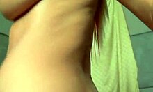 Look at leggy busty blonde Amy Ried showing her wet pussy up close, with piercings and anal hints.