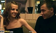 Playful Russian girlfriend gets seduced by smooth-talking pickup artist