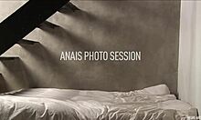 Curly-haired amateur GF shows perky ass in bedroom striptease