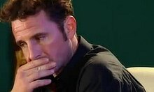 Trimmed pussy blonde gets banged doggystyle on a car.