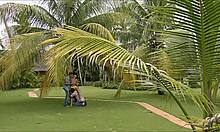 Yellow Dress Beauty Jennifer Love Gets Double Penetrated Outdoors!