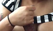 Crystina Rossi strokes huge coc, so big!