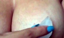 Wow! Busty Blonde Crystina Rossi Teases Pussy with Ice!