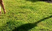 Crystina Rossi Twerking and Giving Blowjob Outdoors