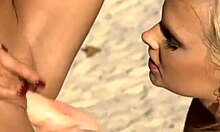 Flexible Blonde Enjoying Hot Lesbian Action with Jennifer Love!