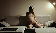 Ballgagged Beauty Elle Rose Toys Her Pussy