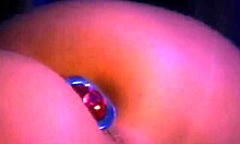 Butt plugged beauty Jennifer Love is violated by a masked creep in the bedroom