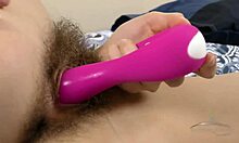 Amateur in cute socks bangs with kinky toy