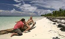 Skinny German Latina Christy Ley's first anal without condom