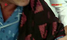 braided blonde jennifer love toys her gf on sofa