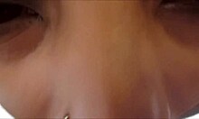 Ebony Beauty Sucks Fat Cock in POV