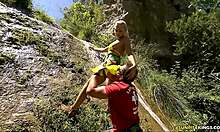 Stunning! Jennifer Love in Wild Outdoor Double Action!