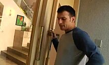 Blond Beauty Avy Scott's Intense Staircase Encounter