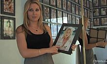 Stockings-Clad Babe Avy Scott Gapes Her Tight Asshole