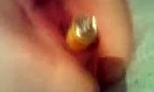 Hairy Pussy Hottie Fucked With Toy