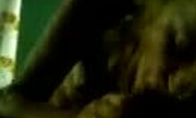 Sweaty blond slut furiously jerks big dick in amateur blowjob