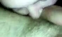 Messy hairdo brunette teen sucking big cock and licking balls 😍