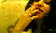 Smoking Hot Brunette Teases With Kinky Girlfriend