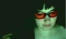 Vixen stars shades clad in solo striptease revealing her assets