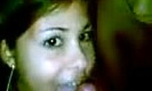 Dark-haired girlfriends making out and sucking it in POV!