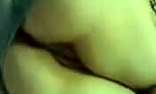 Tiny panties barely cover hot amateur holes