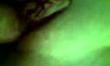 Mature brunette blows small cock intensely, fingering big pussy lips close-up