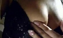 Dark-Haired MILF Strips and Masturbates on Webcam