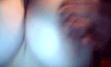 Two amateur GFs show big tits on webcam 😘