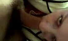 Teen sucks thick cock