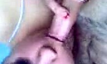 Big cock sucked by cute amateur housewife, feeling intense pleasure.