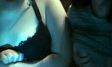 Two amateur GFs show big tits on webcam 😘