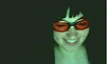 Vixen stars shades clad in solo striptease revealing her assets