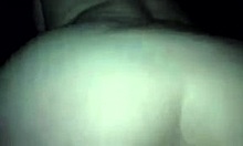 brunette rides in car pov close-up