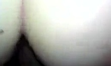 Pale bubble butt hottie takes big cock doggystyle