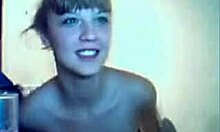 blonde beauty strips on cam