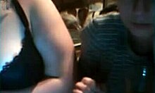 Two amateur GFs show big tits on webcam 😘