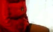 I saw this chubby hooker-looking granny showing her legs on cam