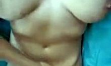 Playful brunette girlfriend shows off her charm