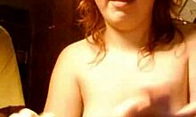 Chubby Redhead Gives Handjob