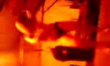 This blonde in black panties did a little strip show for fun.