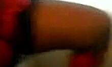 I saw this chubby hooker-looking granny showing her legs on cam