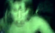 Blond-Haired Teen Sucks Dick While Masturbating with Big Tits