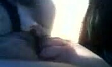 Dark-Haired Amateur Blows Small 18+ Cock in Car