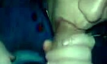 POV blowjob from a good-looking amateur girlfriend in her bedroom.