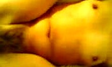 Hey, wanna see this dark-haired teen with a hairy pussy getting pounded on a bed?