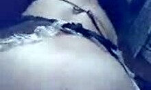 amateur wife in lingerie rides cock pov style