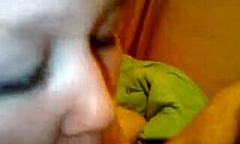 Blond wife begs for blowjob in POV homemade.